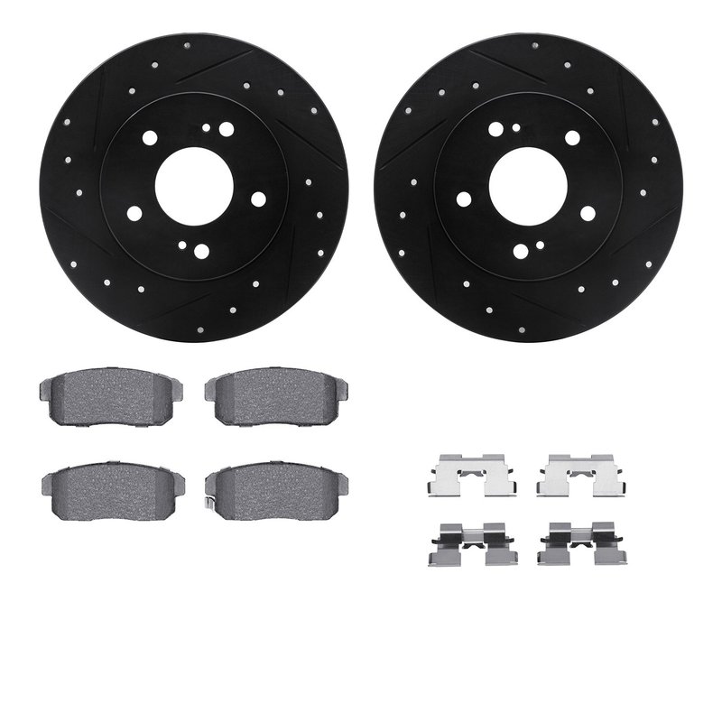 Dynamite Friction 8512-67046 Disc Brake Kit - Rear
