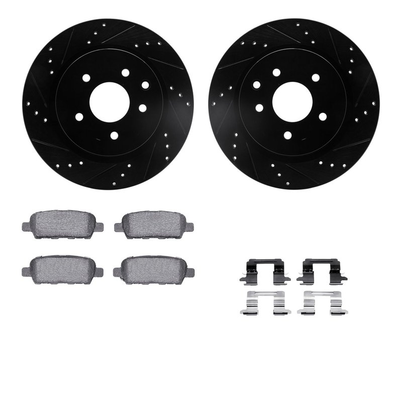 Dynamite Friction 8512-67100 Disc Brake Kit - Rear