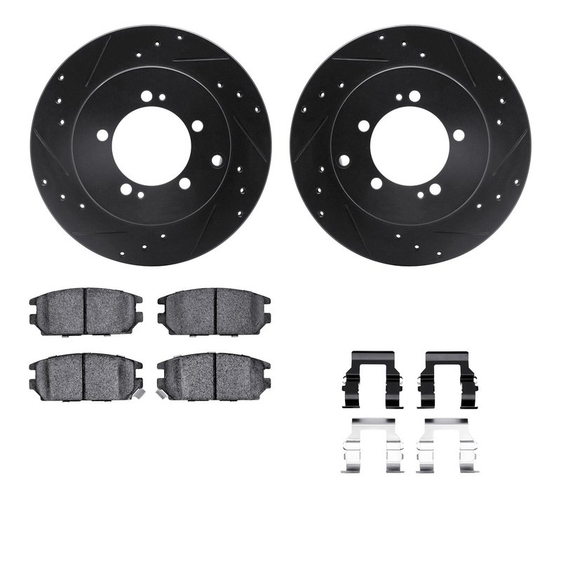 Dynamite Friction 8512-72027 Disc Brake Kit - Rear