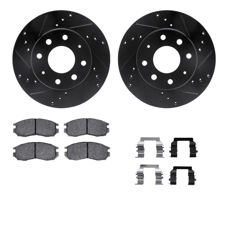 Dynamite Friction 8512-72034 Disc Brake Kit - Front