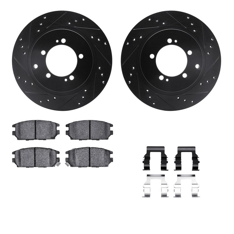 Dynamite Friction 8512-72054 Disc Brake Kit - Rear