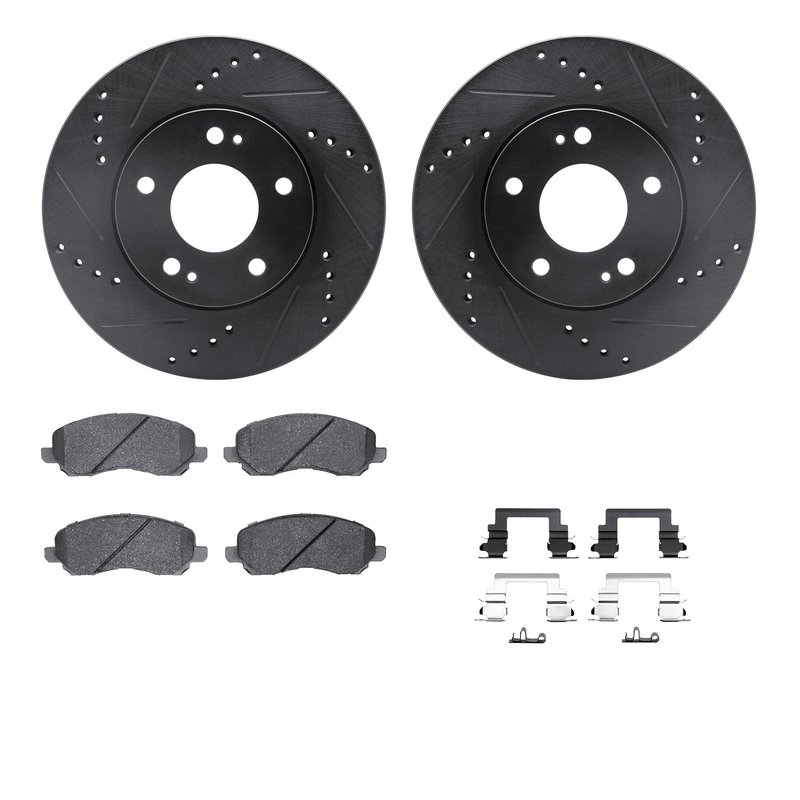 Dynamite Friction 8512-72068 Disc Brake Kit - Front