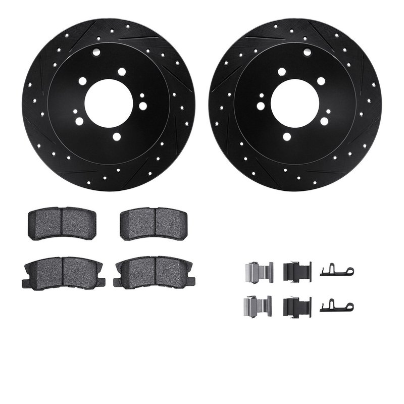 Dynamite Friction 8512-72075 Disc Brake Kit - Rear
