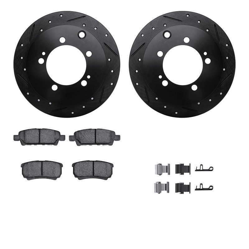 Dynamite Friction 8512-72084 Disc Brake Kit - Rear