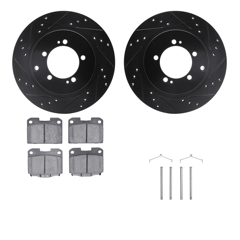 Dynamite Friction 8512-72183 Disc Brake Kit - Rear