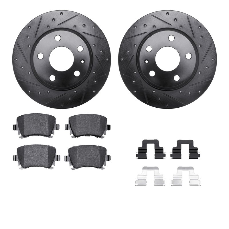 Dynamite Friction 8512-73061 Disc Brake Kit - Rear