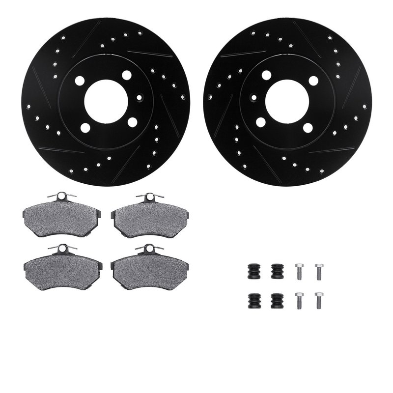 Dynamite Friction 8512-74009 Disc Brake Kit - Front
