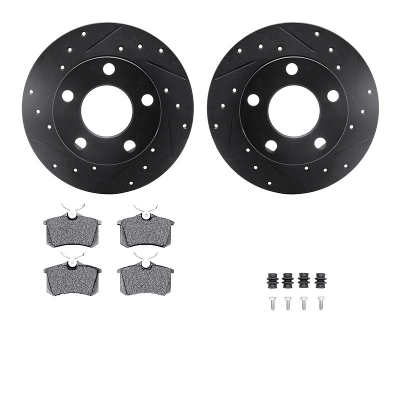 Dynamite Friction 8512-74017 Disc Brake Kit - Rear