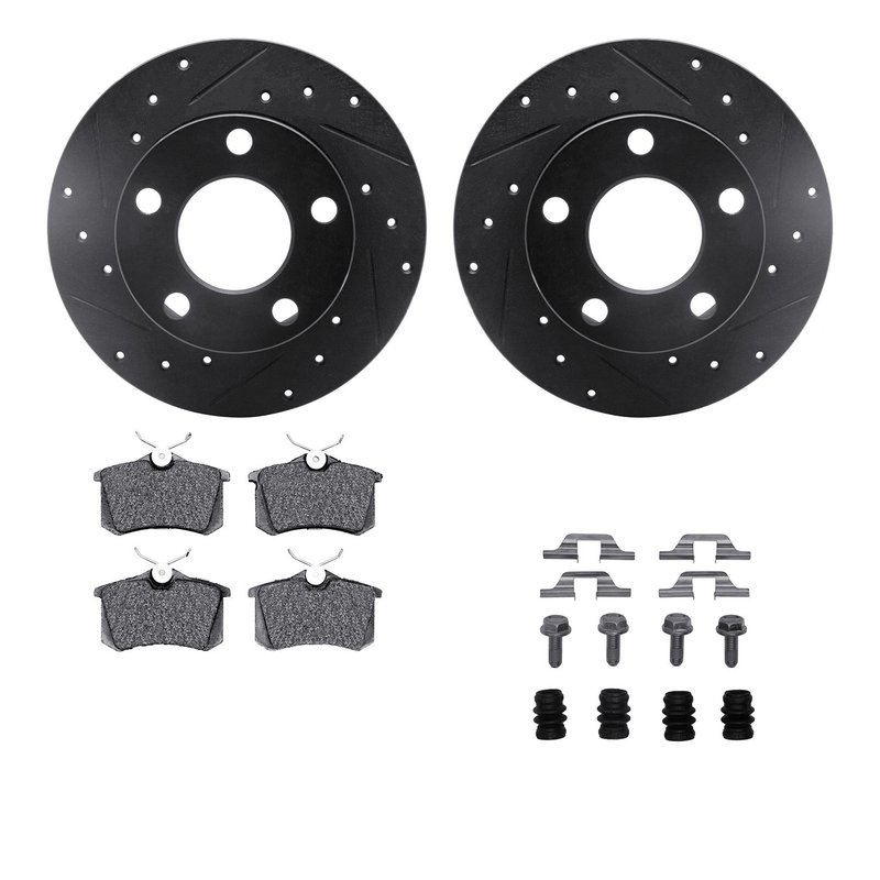 Dynamite Friction 8512-74018 Disc Brake Kit - Rear
