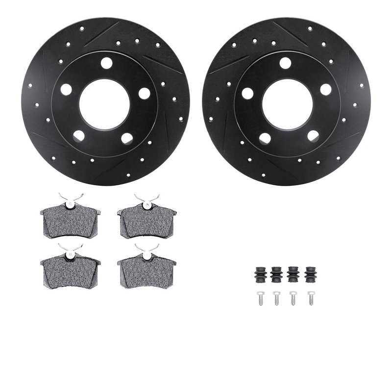 Dynamite Friction 8512-74019 Disc Brake Kit - Rear