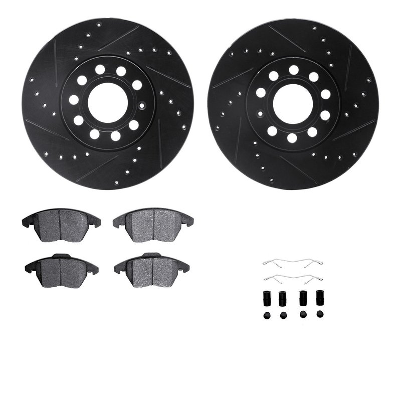 Dynamite Friction 8512-74055 Disc Brake Kit - Front