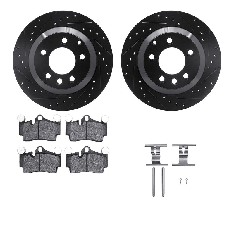 Dynamite Friction 8512-74077 Disc Brake Kit - Rear