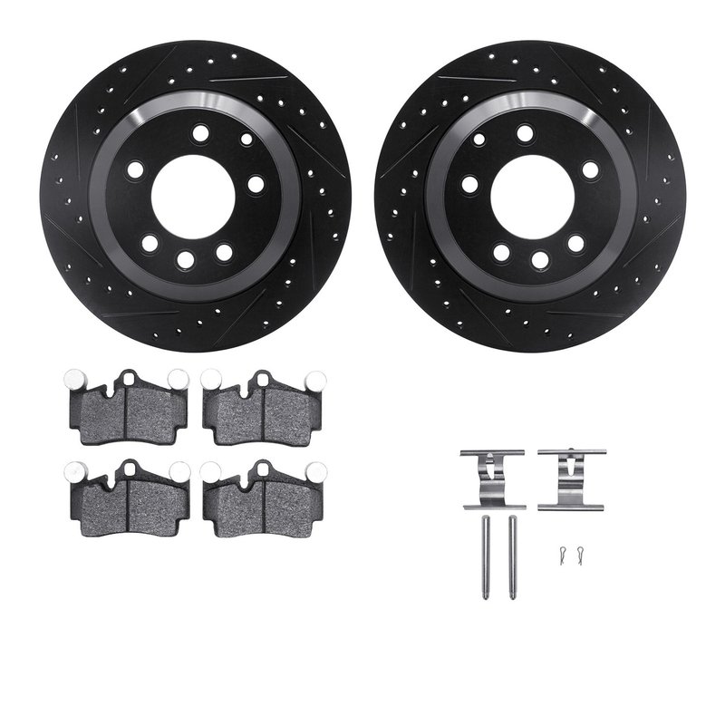 Dynamite Friction 8512-74097 Disc Brake Kit - Rear