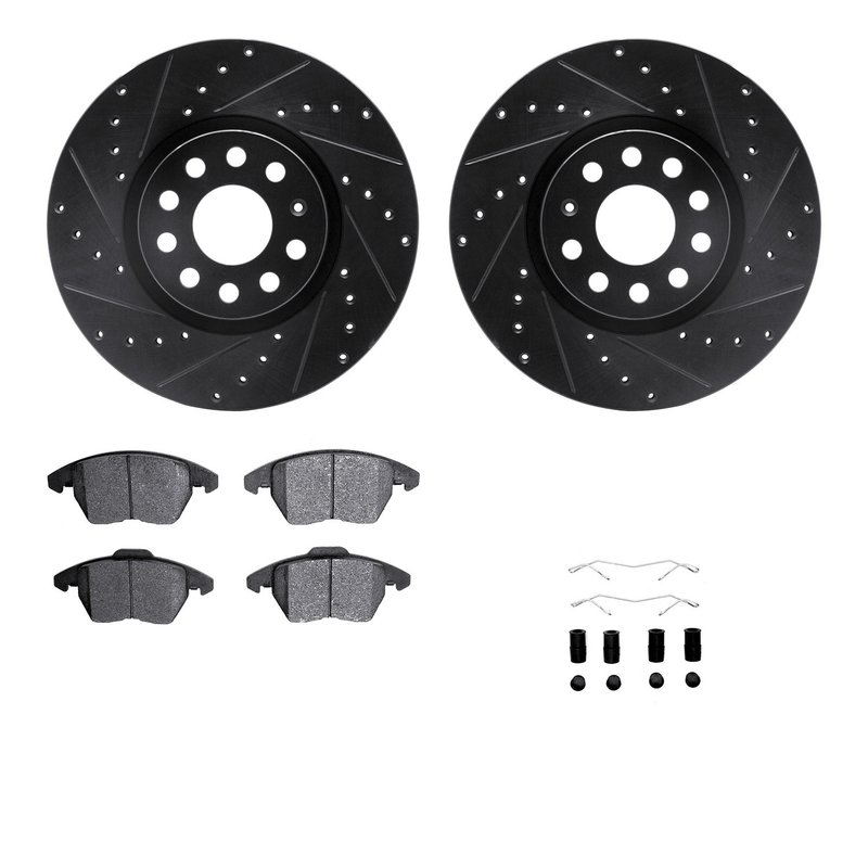 Dynamite Friction 8512-74105 Disc Brake Kit - Front