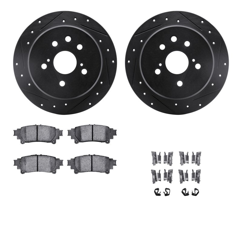 Dynamite Friction 8512-75020 Disc Brake Kit - Rear
