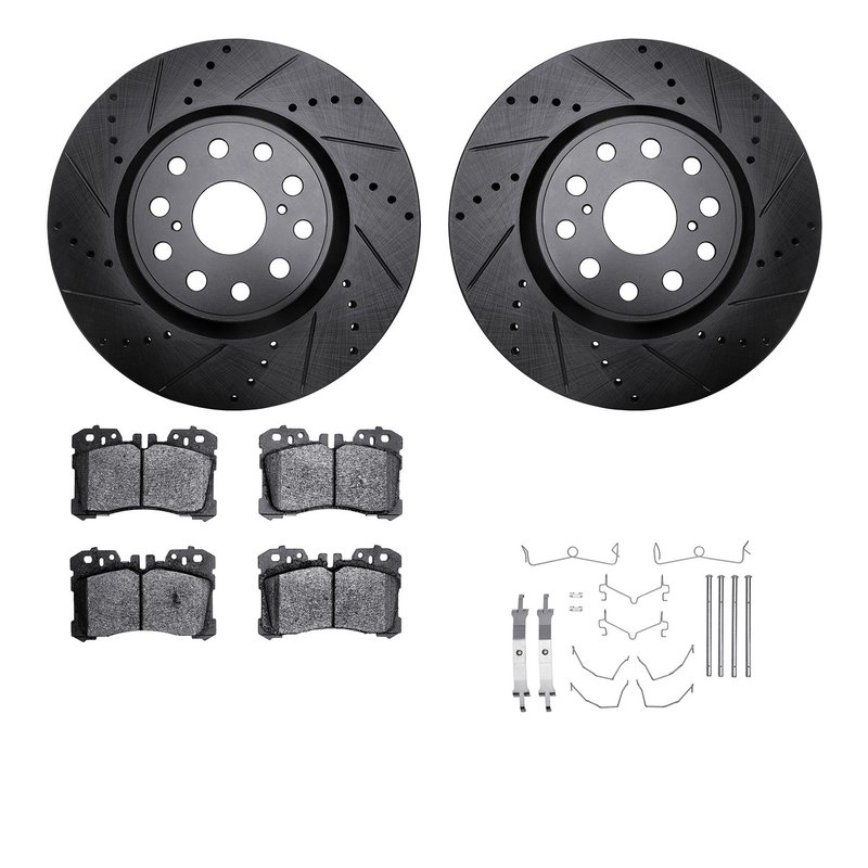 Dynamic Friction 8512-75096 Disc Brake Kit - Front