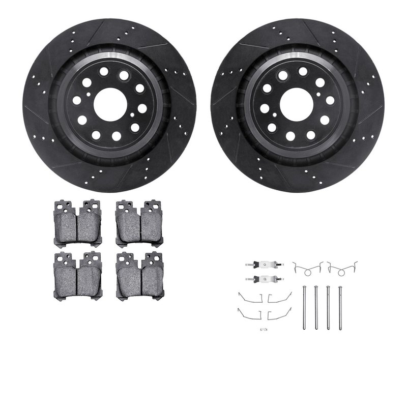 Dynamite Friction 8512-75116 Disc Brake Kit - Rear