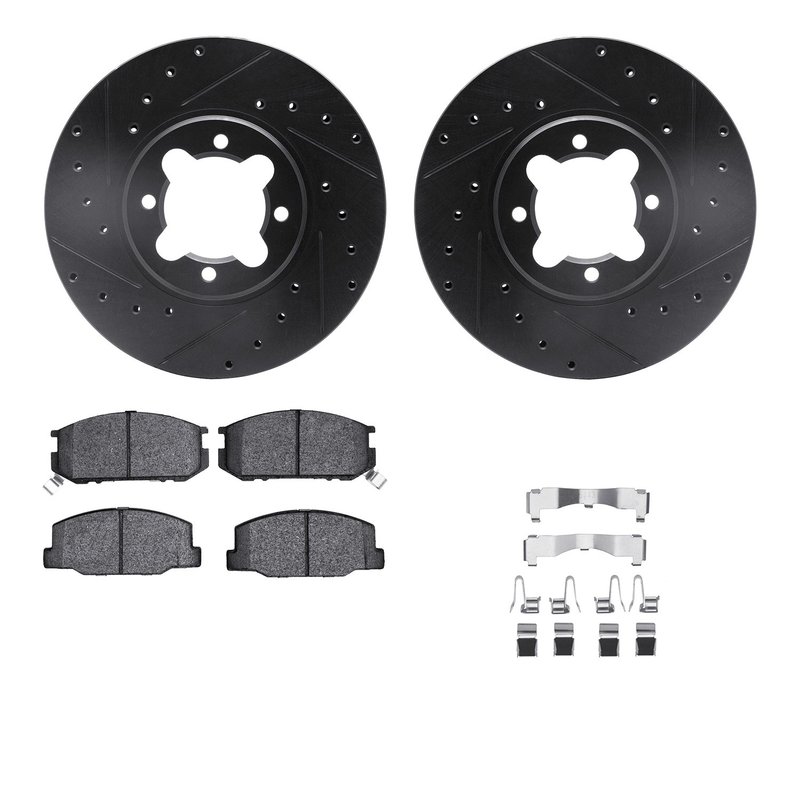 Dynamic Friction 8512-76004 Disc Brake Kit - Front