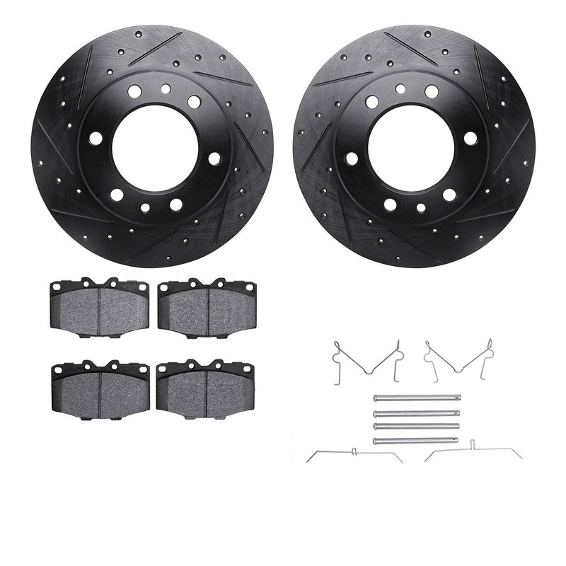 Dynamite Friction 8512-76011 Disc Brake Kit - Front