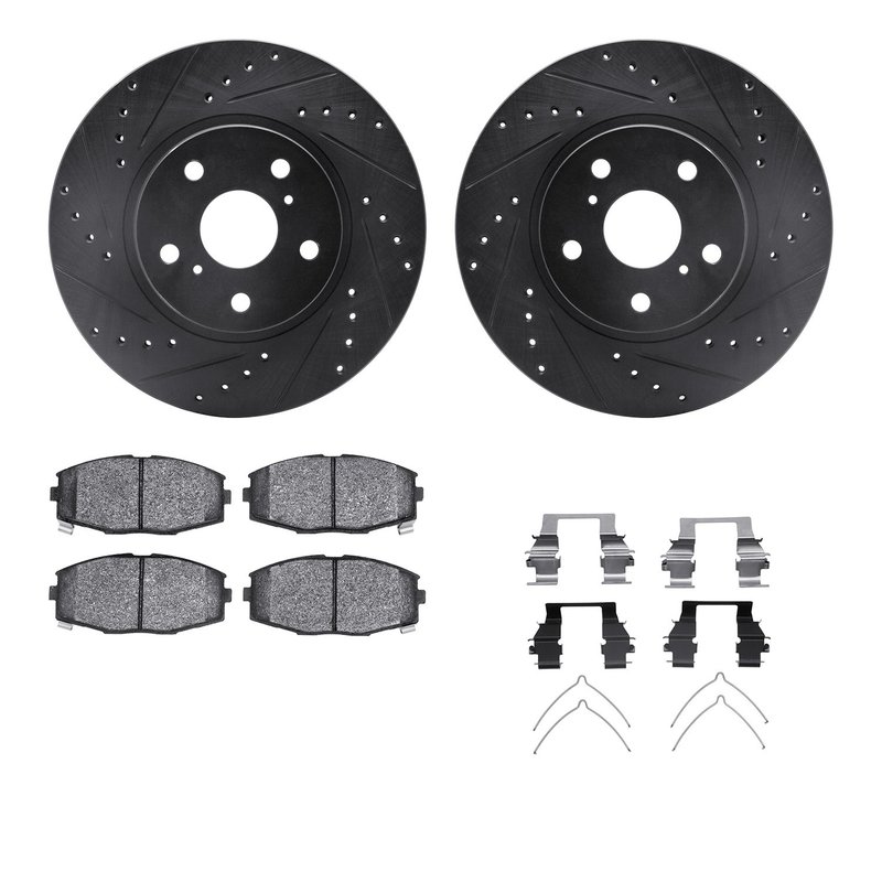 Dynamite Friction 8512-76021 Disc Brake Kit - Front