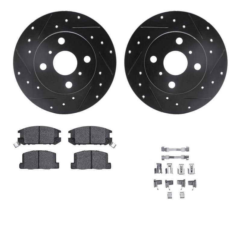 Dynamite Friction 8512-76026 Disc Brake Kit - Rear