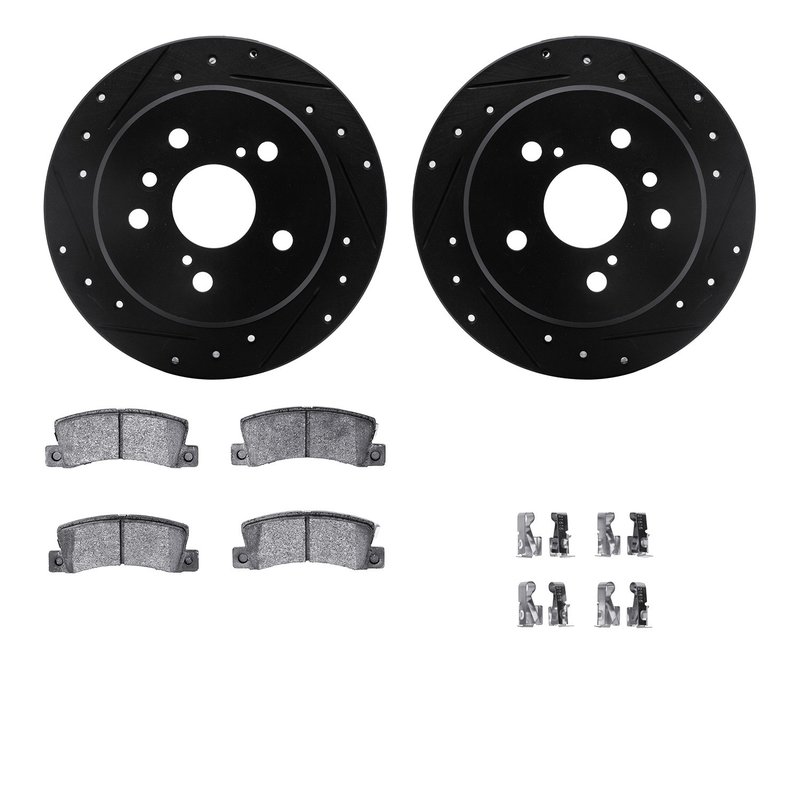 Dynamite Friction 8512-76056 Disc Brake Kit - Rear