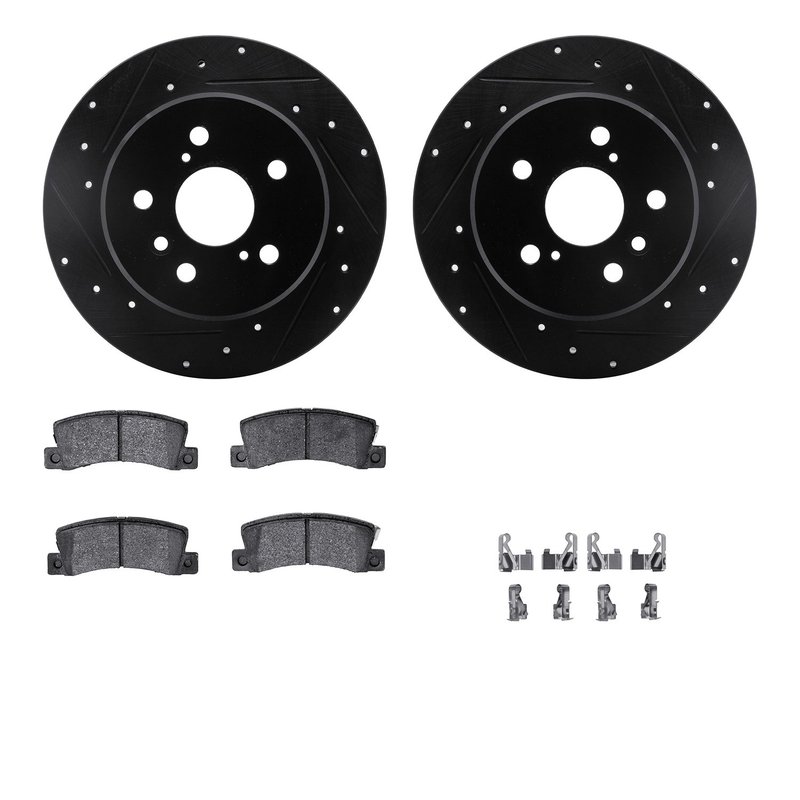 Dynamic Friction 8512-76060 Disc Brake Kit - Rear