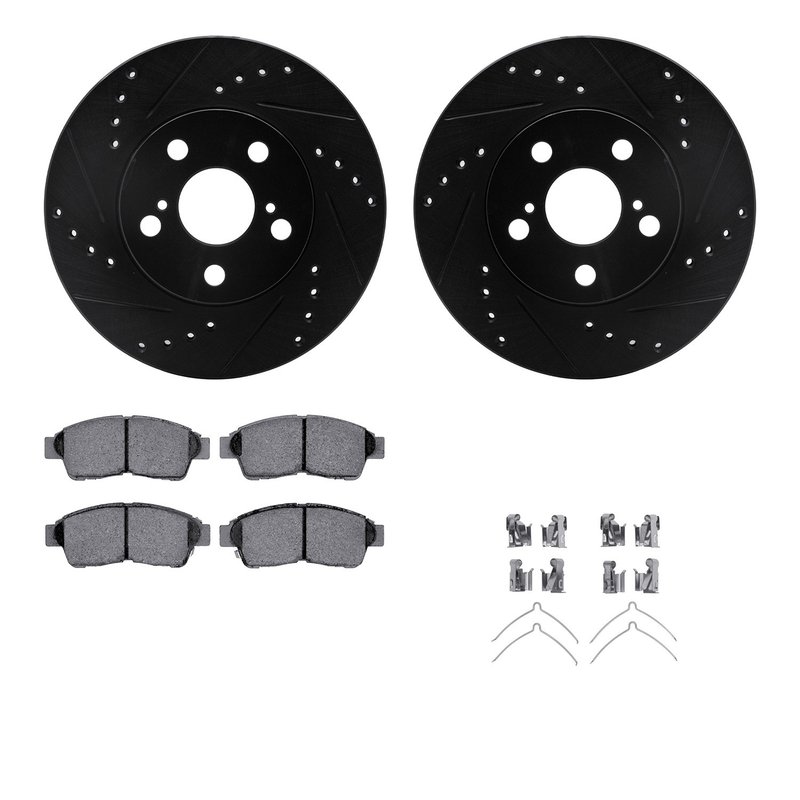 Dynamite Friction 8512-76079 Disc Brake Kit - Front