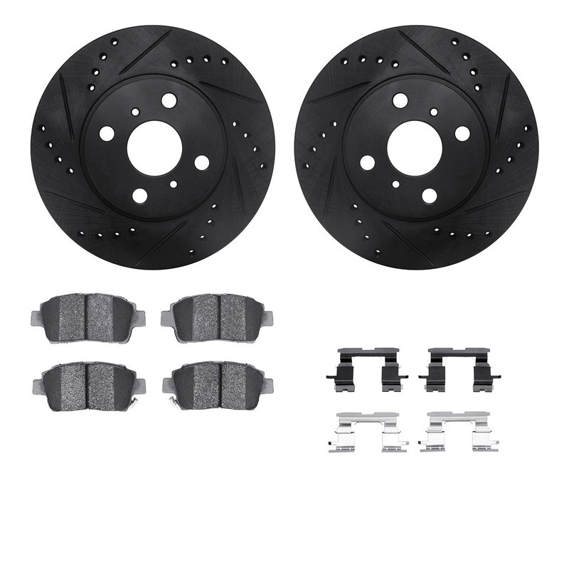 Dynamite Friction 8512-76090 Disc Brake Kit - Front
