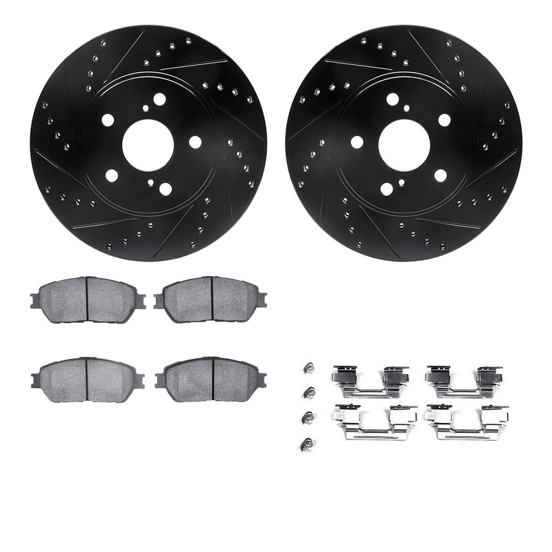 Dynamite Friction 8512-76107 Disc Brake Kit - Front