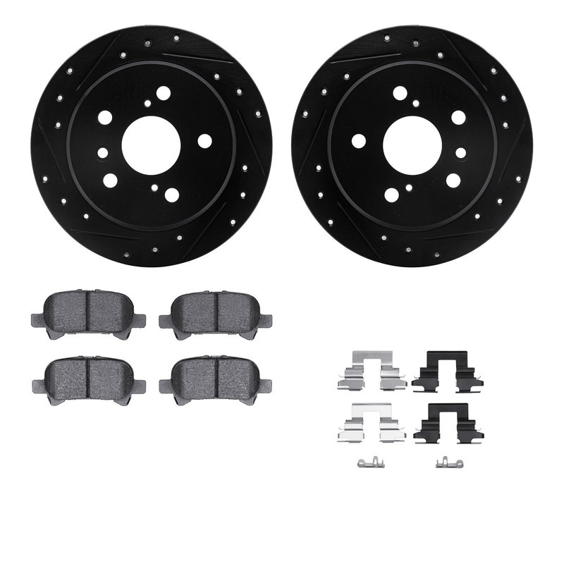 Dynamite Friction 8512-76121 Disc Brake Kit - Rear