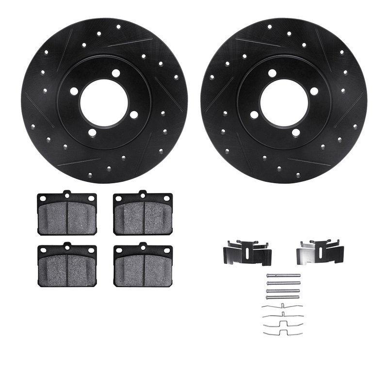 Dynamite Friction 8512-76123 Disc Brake Kit - Front