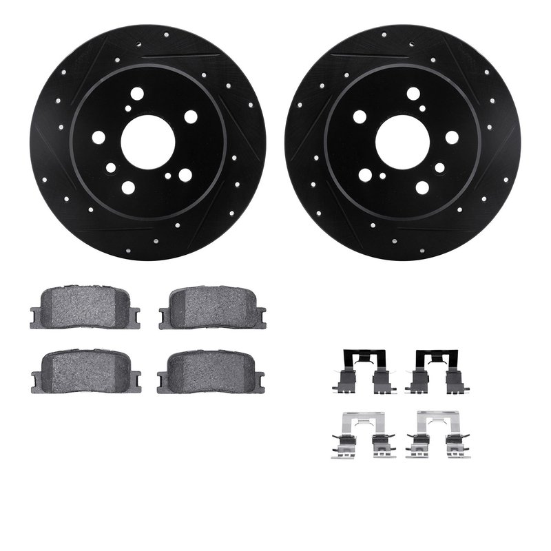 Dynamic Friction 8512-76133 Disc Brake Kit - Rear