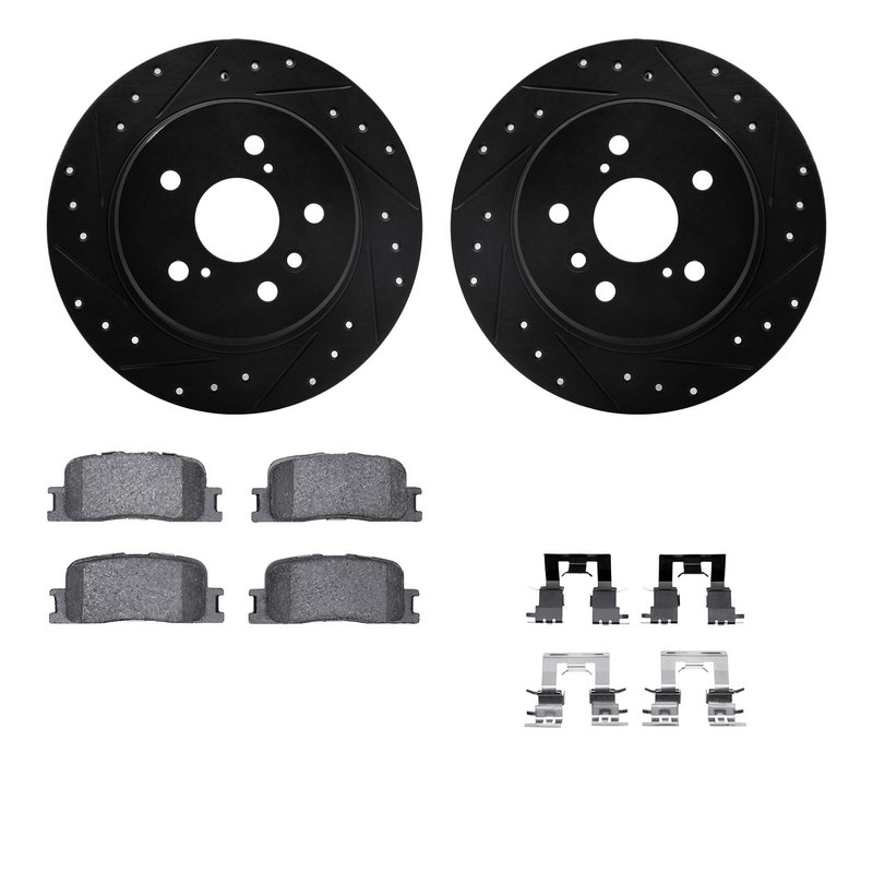 Dynamite Friction 8512-76134 Disc Brake Kit - Rear