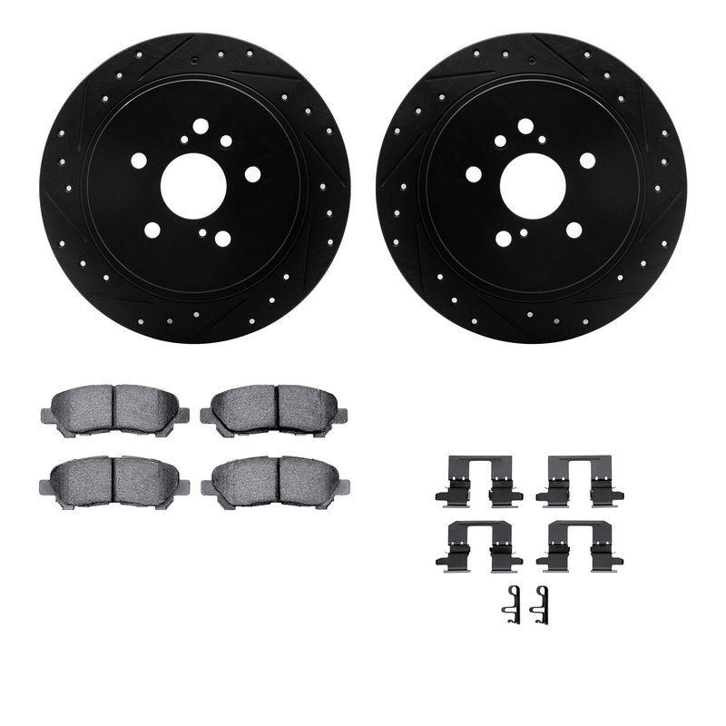Dynamite Friction 8512-76165 Disc Brake Kit - Rear