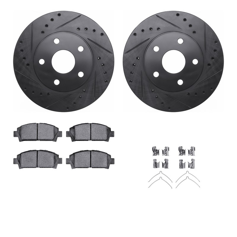 Dynamic Friction 8512-76344 Disc Brake Kit - Front