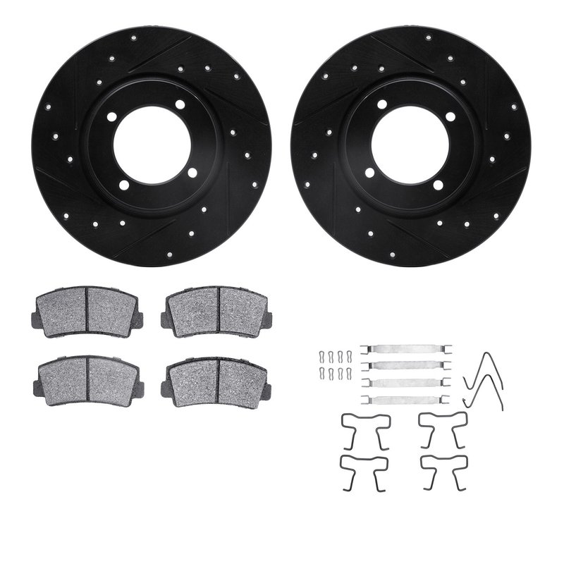 Dynamite Friction 8512-80004 Disc Brake Kit - Front