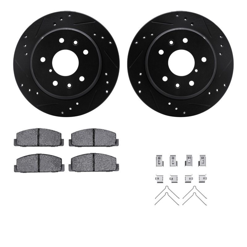 Dynamic Friction 8512-80008 Disc Brake Kit - Rear