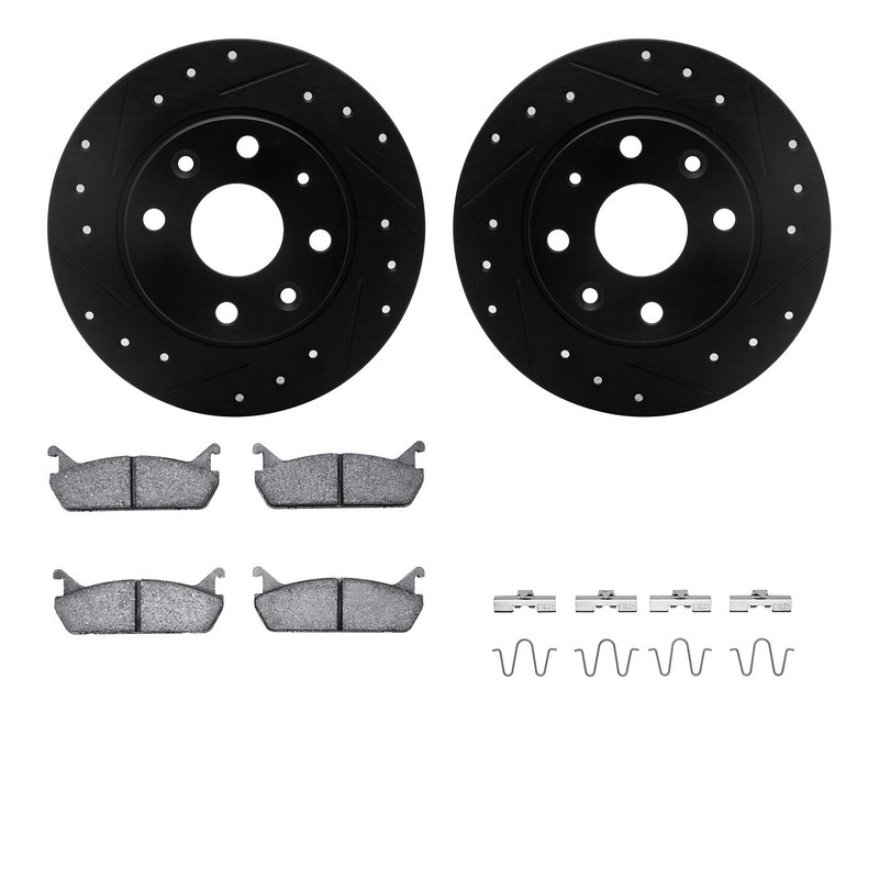 Dynamite Friction 8512-80016 Disc Brake Kit - Rear