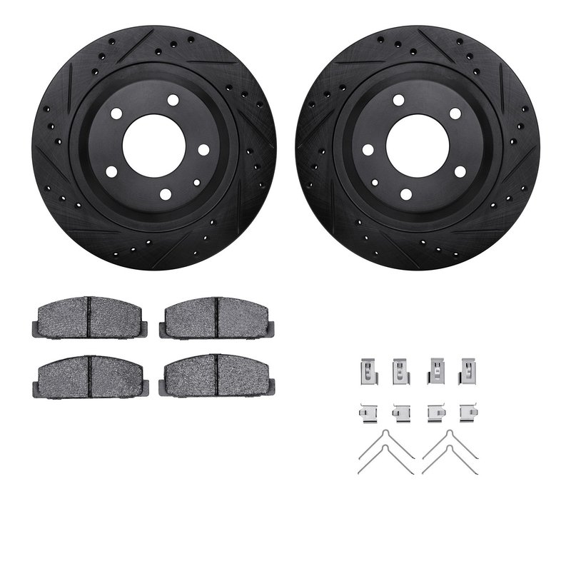 Dynamite Friction 8512-80024 Disc Brake Kit - Rear