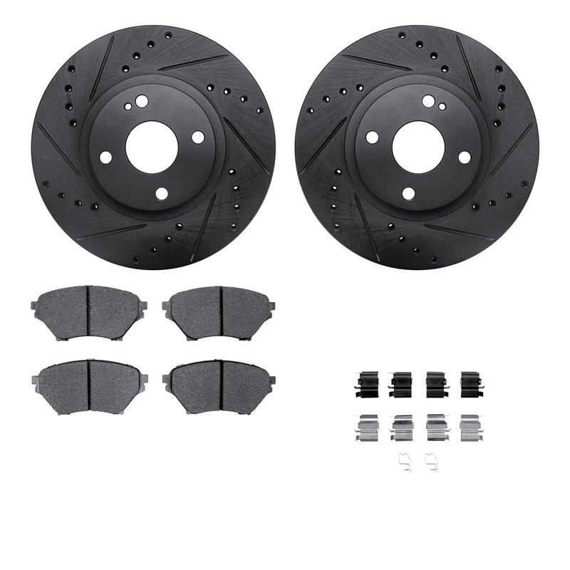 Dynamite Friction 8512-80028 Disc Brake Kit - Front