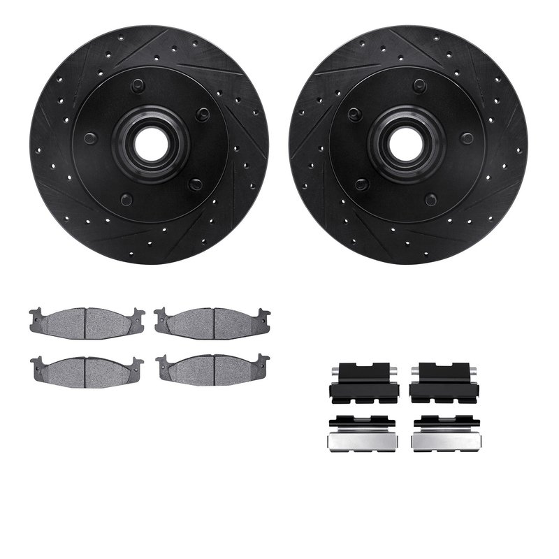 Dynamite Friction 8512-99312 Disc Brake Kit - Front
