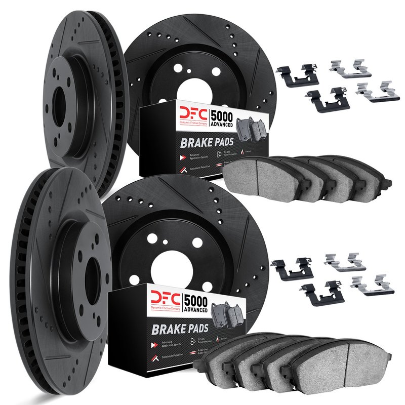 Dynamite Friction 8514-20005 Disc Brake Kit - Front and Rear
