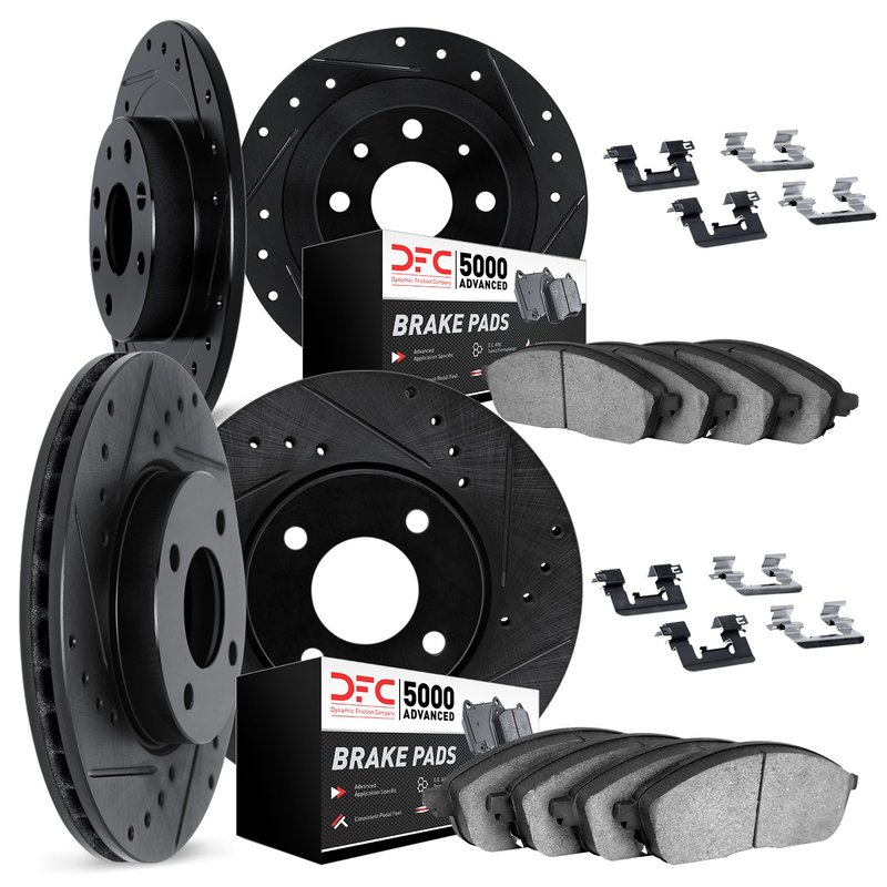 Dynamic Friction 8514-72046 Disc Brake Kit - Front and Rear