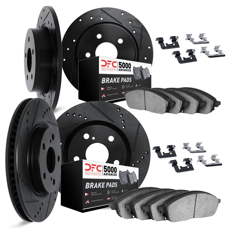 Dynamite Friction 8514-72052 Disc Brake Kit - Front and Rear