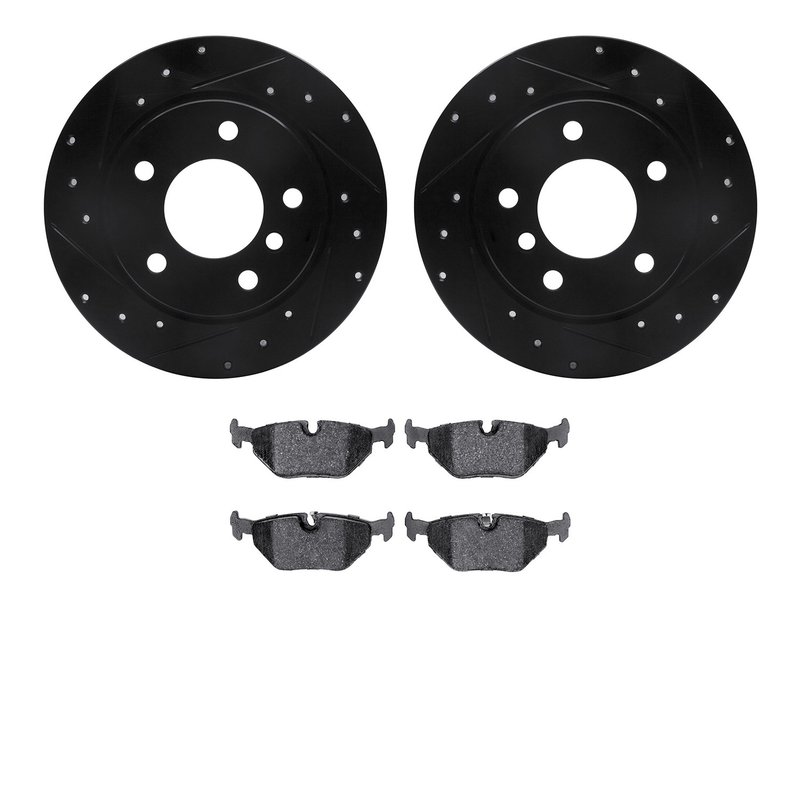 Dynamite Friction 8602-31027 Disc Brake Kit - Rear