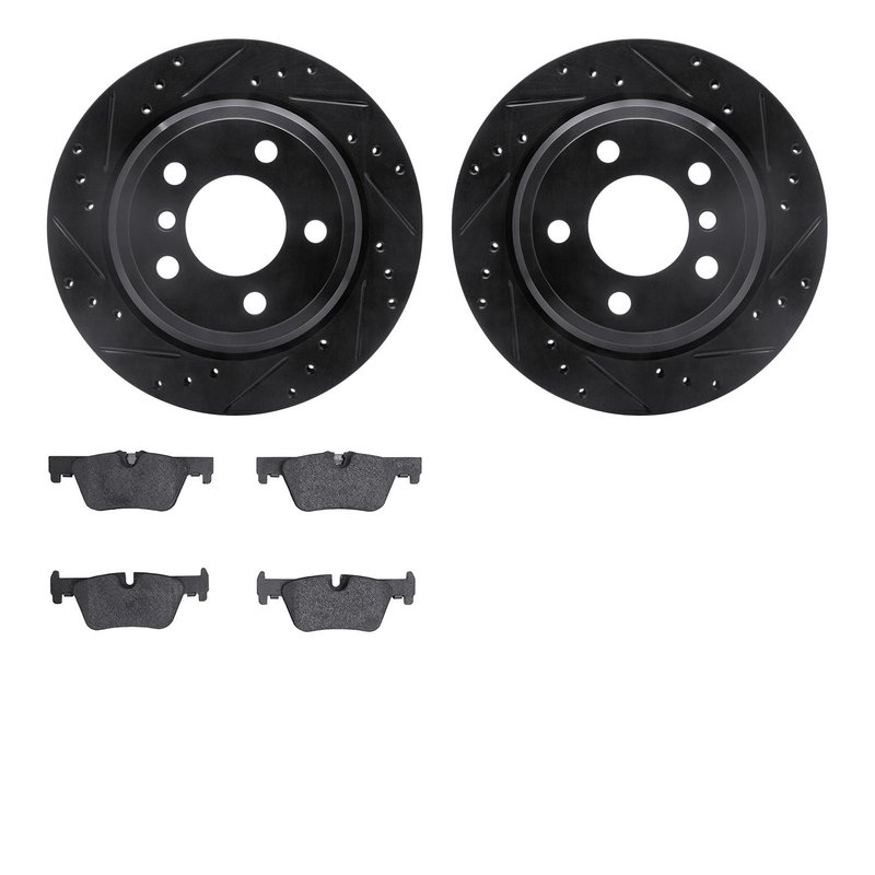 Dynamite Friction 8602-31098 Disc Brake Kit - Rear
