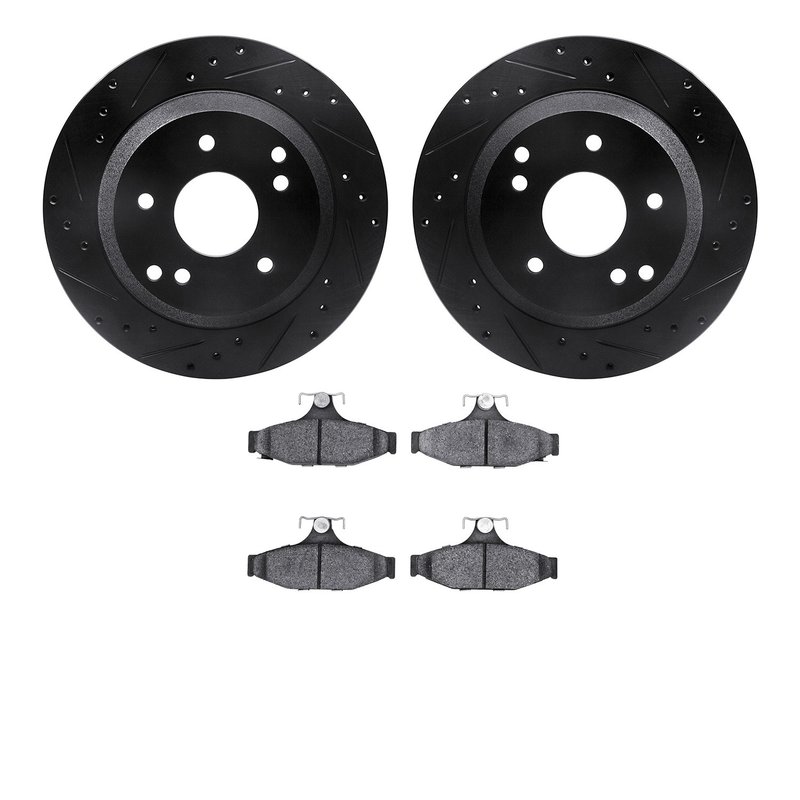 Dynamite Friction 8602-47001 Disc Brake Kit - Rear