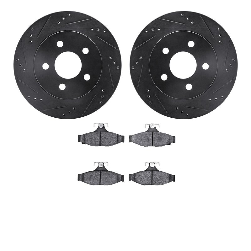 Dynamite Friction 8602-47002 Disc Brake Kit - Rear
