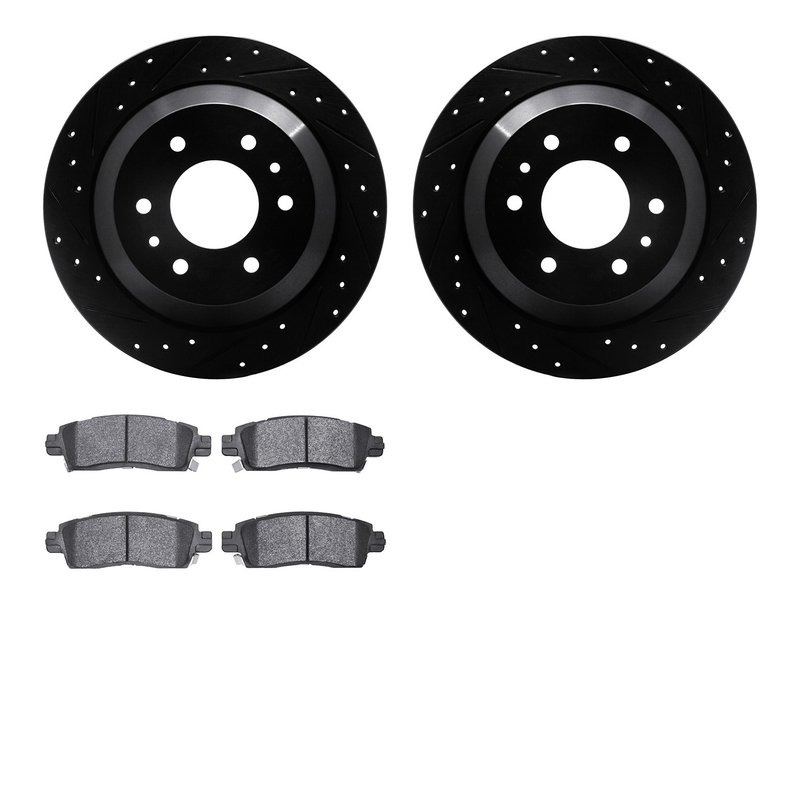 Dynamite Friction 8602-48002 Disc Brake Kit - Rear